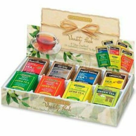 BIGELOW TEA CO Bigelow®  Fine Tea Tray Gift, Assorted Flavors, Single Cup Bags, 64/Box BTC10568